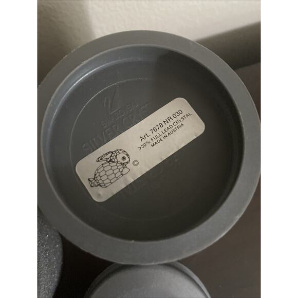 Swarovski Mini Laying/Resting Rabbit 1 3/8" #7678NR030 - Vtg, Retired, Box - Picture 7 of 7